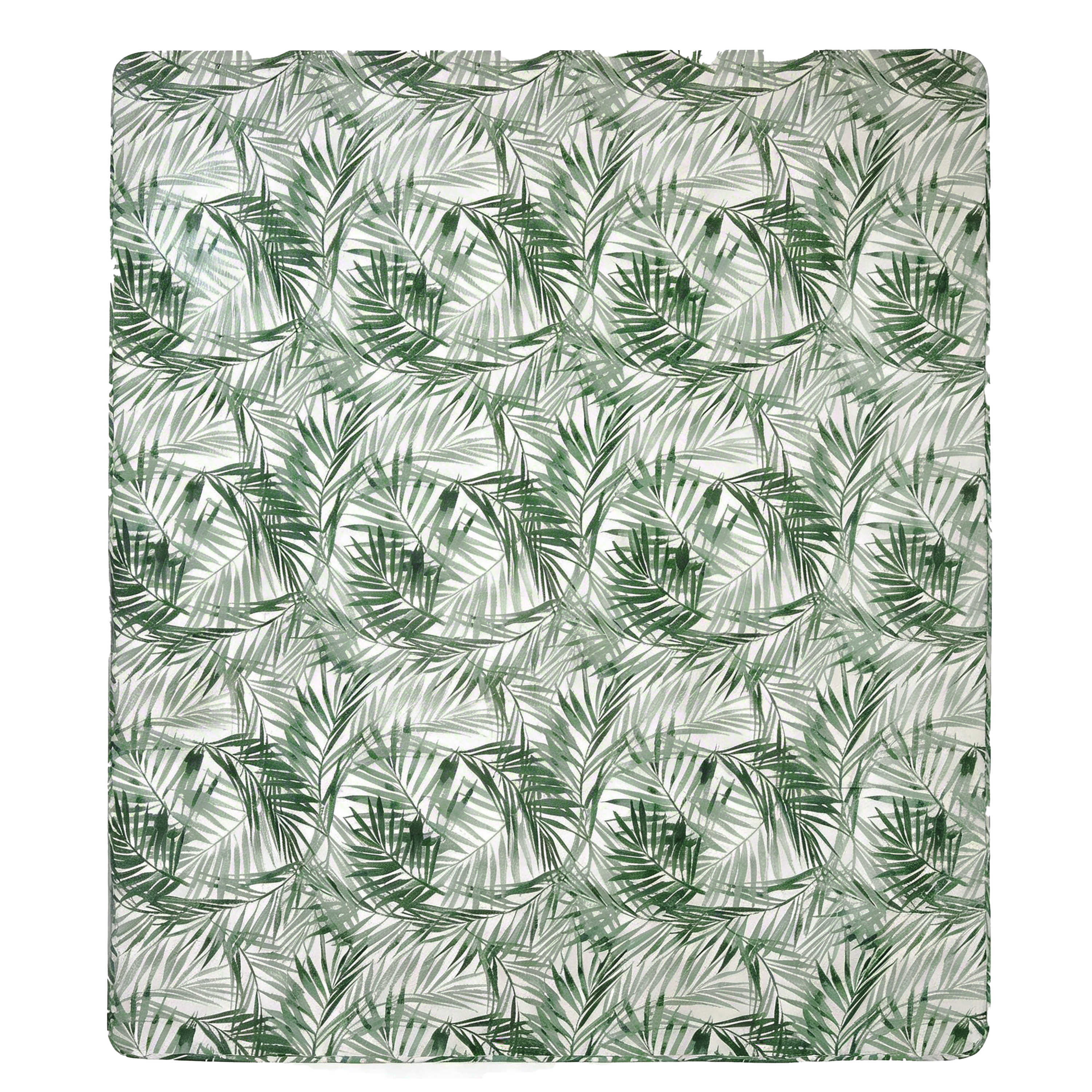 Narzuta pikowana Jungle biało-zielona 200 x 220 cm