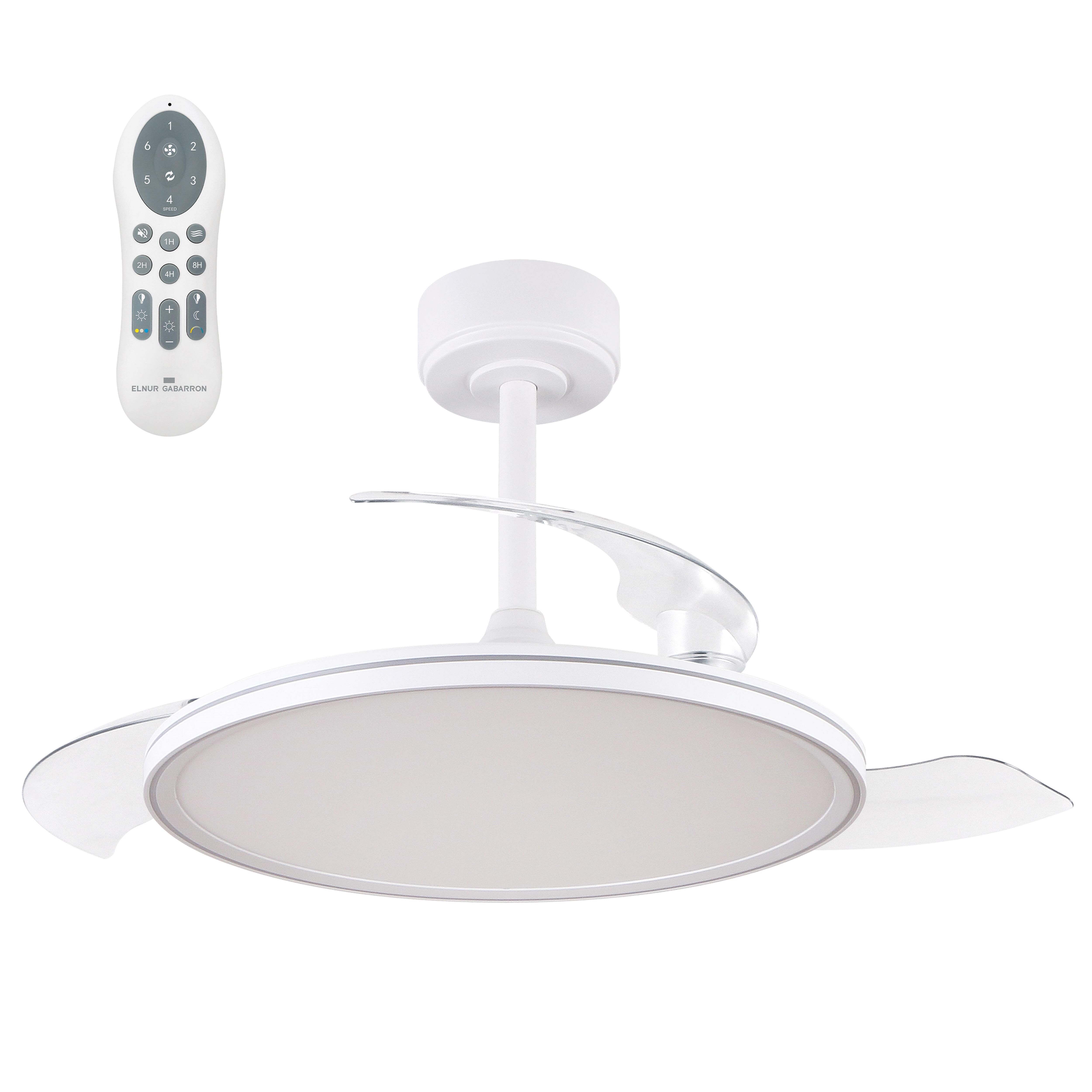 VENTILADOR DE TECHO CON ASPA RETRACTIL Ø107CM CON LUZ - 8