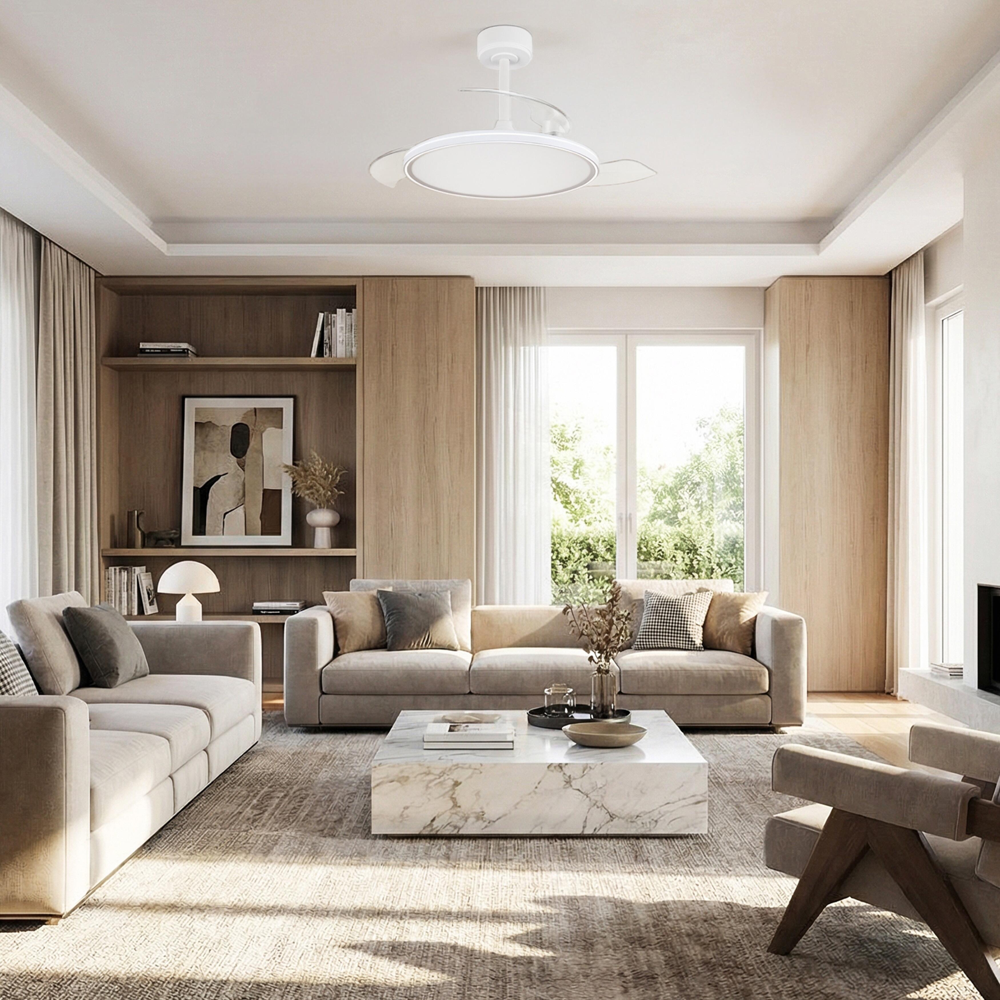 VENTILADOR DE TECHO CON ASPA RETRACTIL Ø107CM CON LUZ - 3