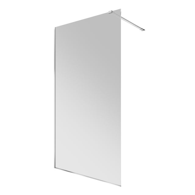 MAMPARA DE DUCHA FRONTAL FIJA TEKA 90CM WALKIN CROMO