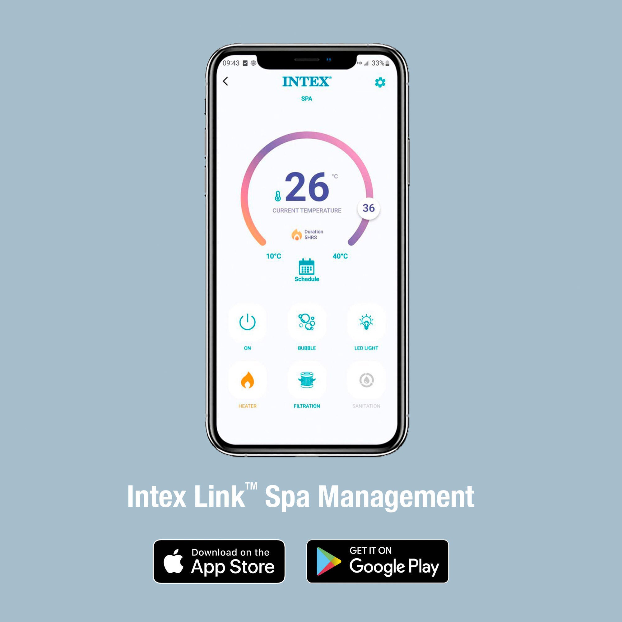 Spa inflável Purespa Olive 216x71 cm Intex - 10