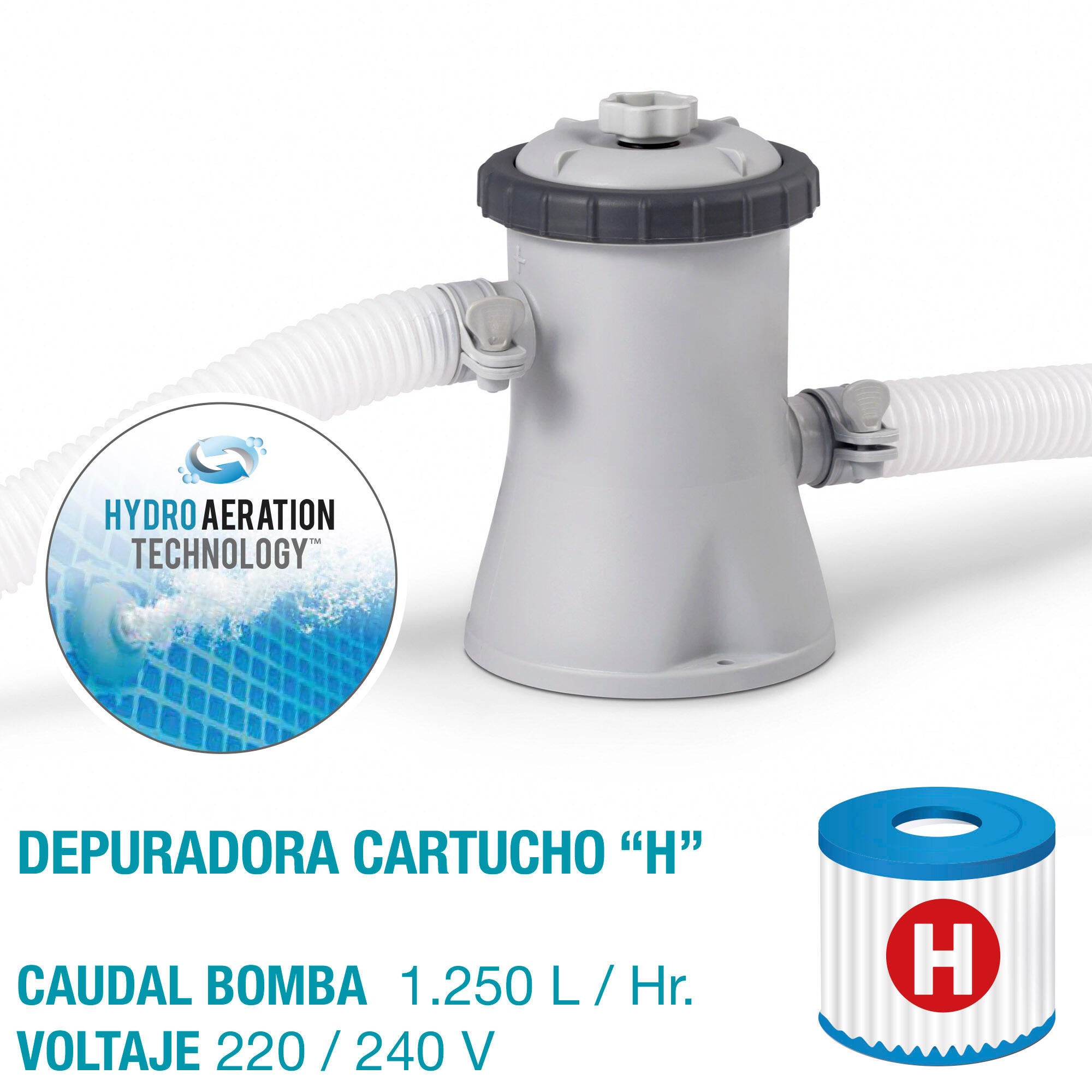 Piscina insuflável de pvc 305x61 cm redonda Intex - 6