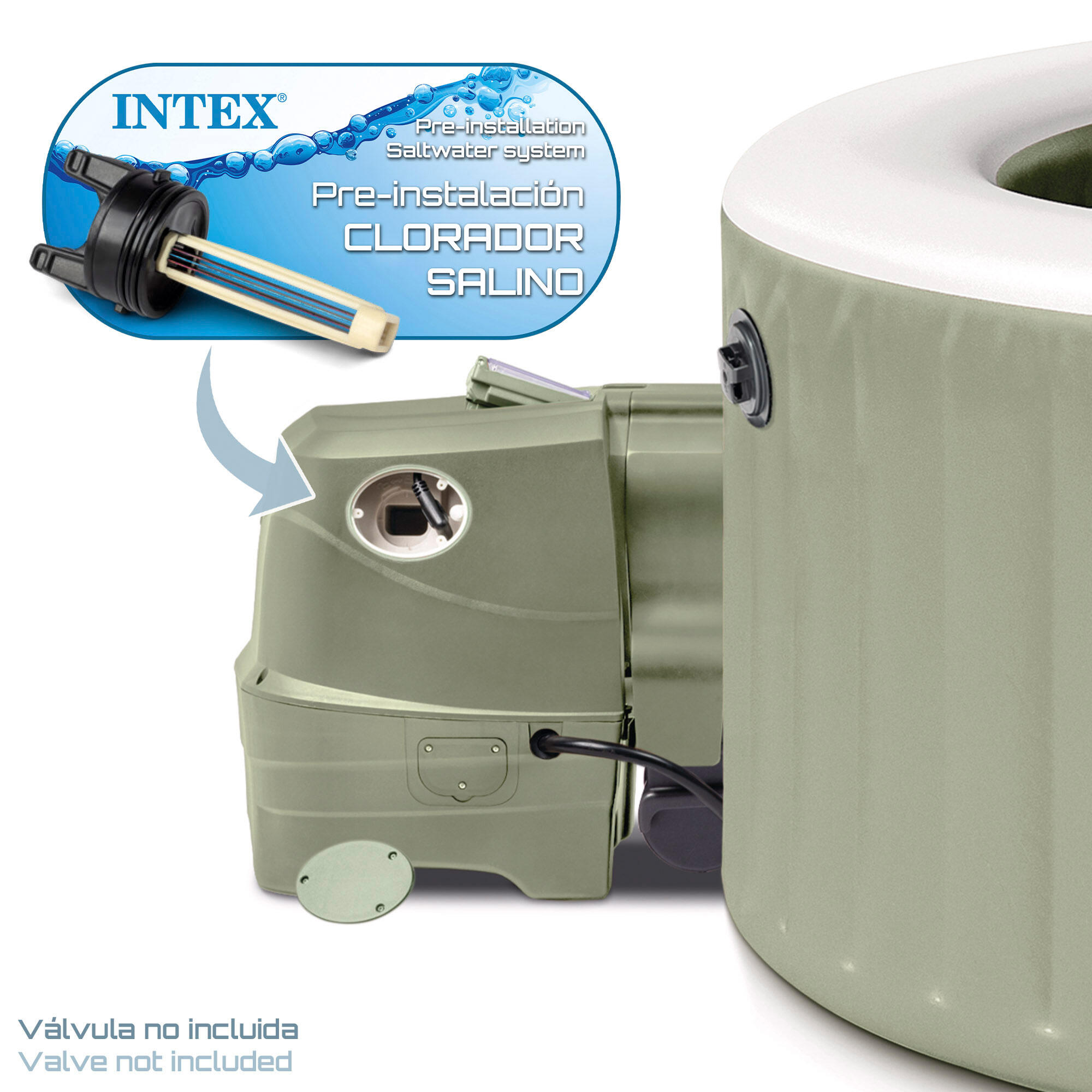Spa inflável Purespa Olive 216x71 cm Intex - 6