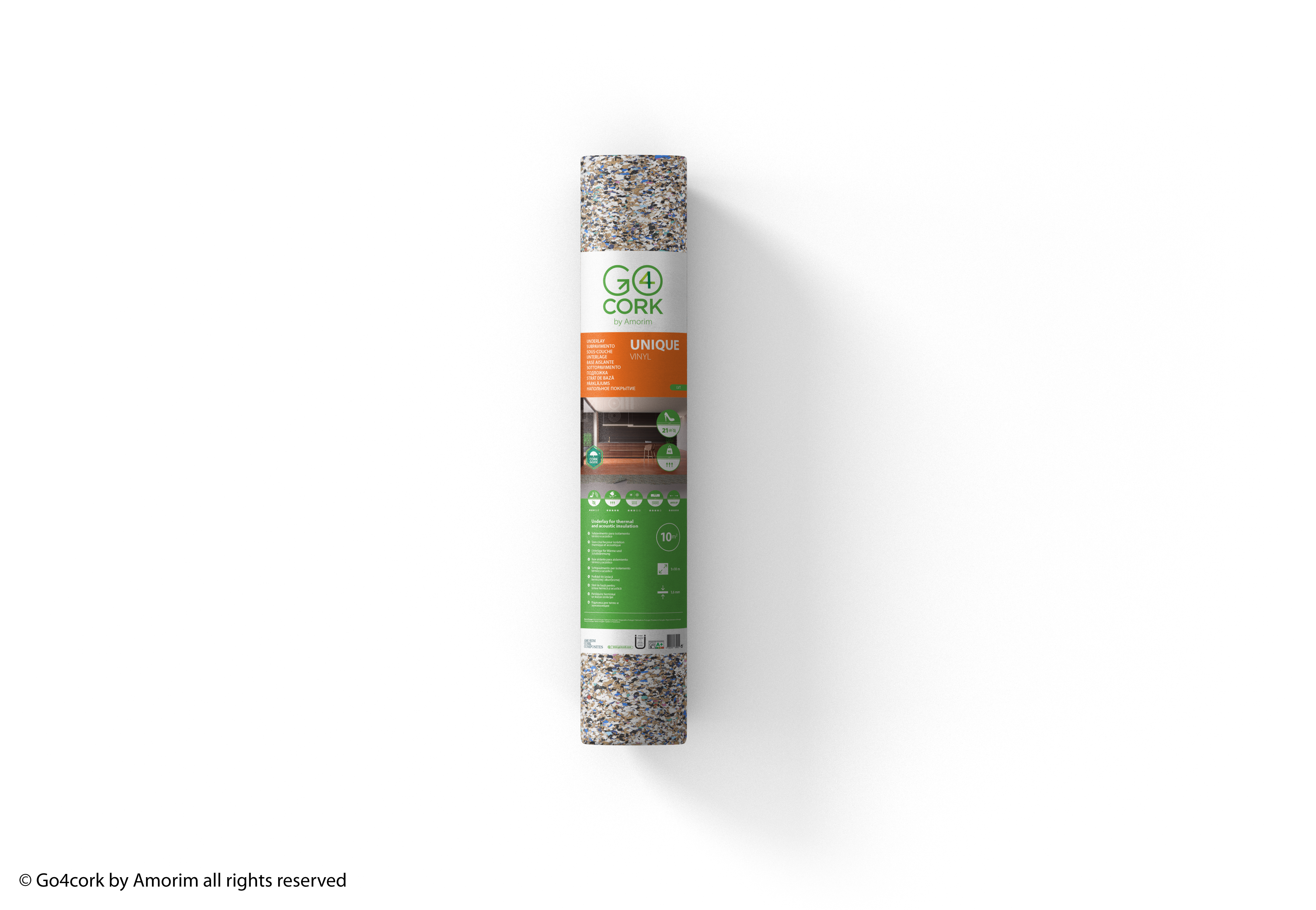 Base aislante suelo   Cork4U 1.6mm capa antihumedad 10m² - 5