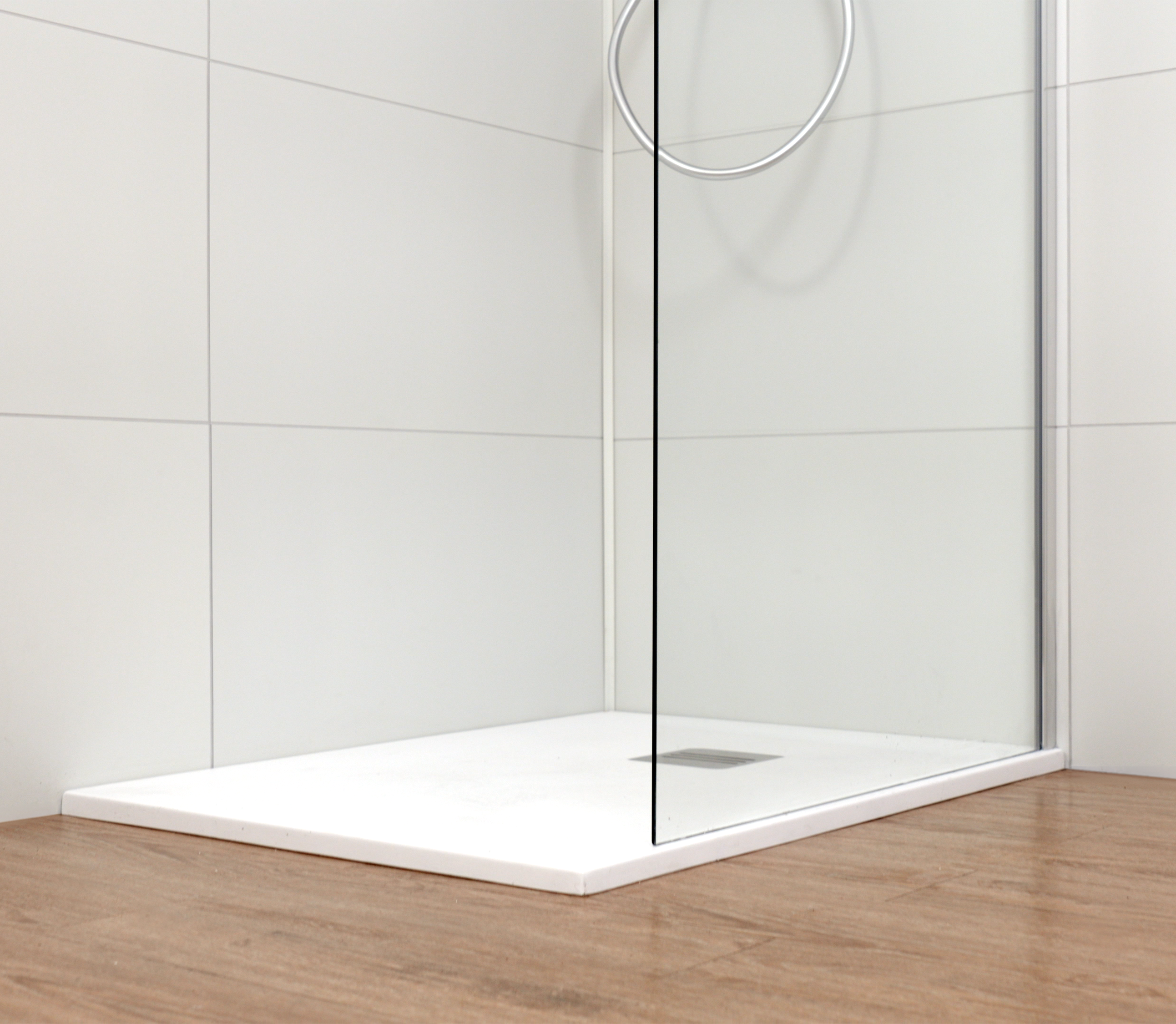 Painel de duche fixo 80x190 cm cromado transparente Nerea - 6