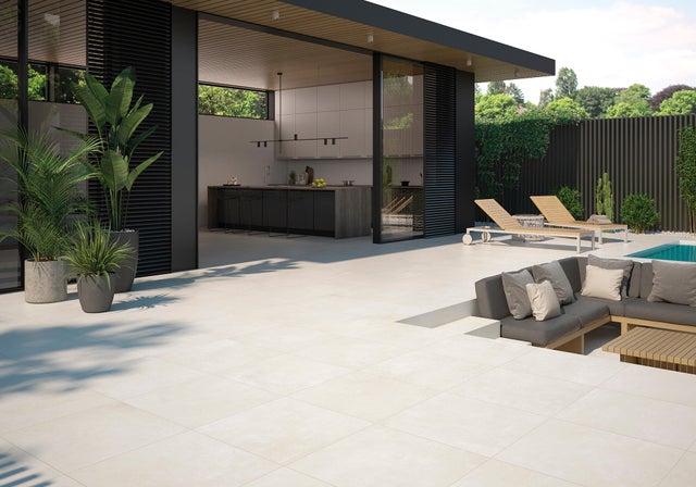 Dalle Carrelage extérieur effet pierre l.60 x L.60 cm 20 mm - Domus Arena