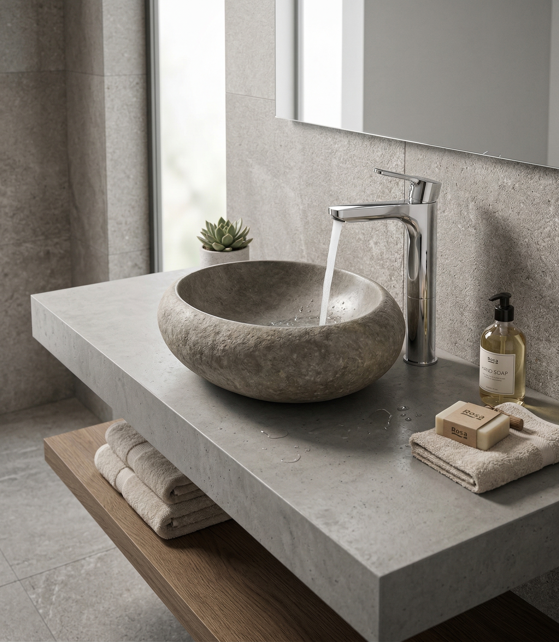 GRIFO DE LAVABO MONOMANDO CAÑO ALTO L20 - 2