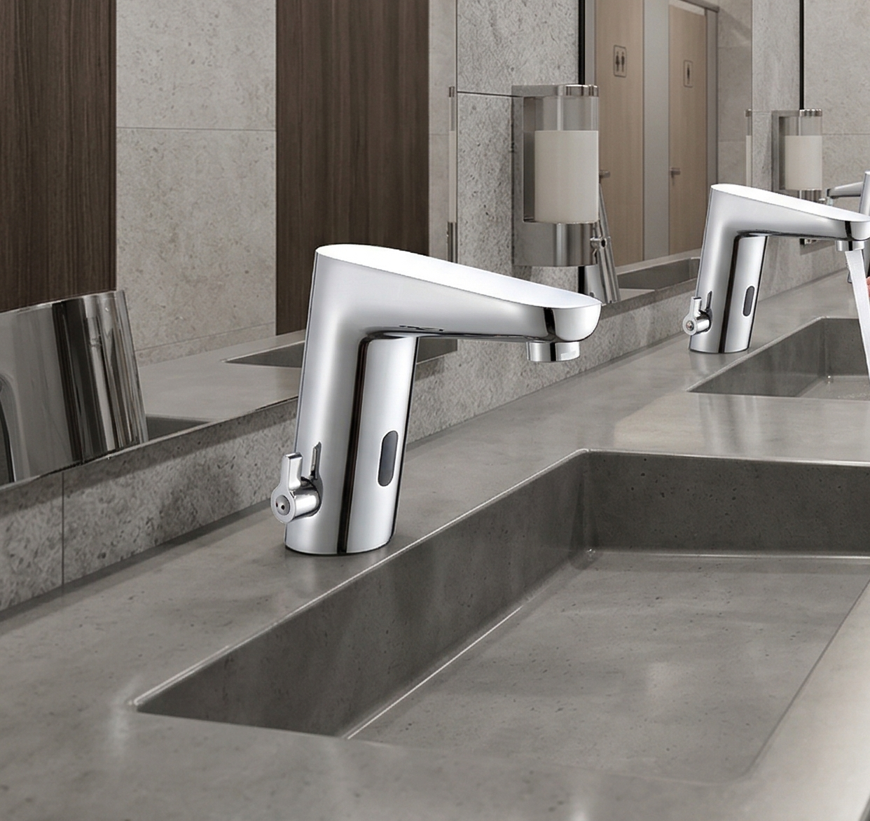 MONOMANDO LAVABO SENSOR CARBON - 2