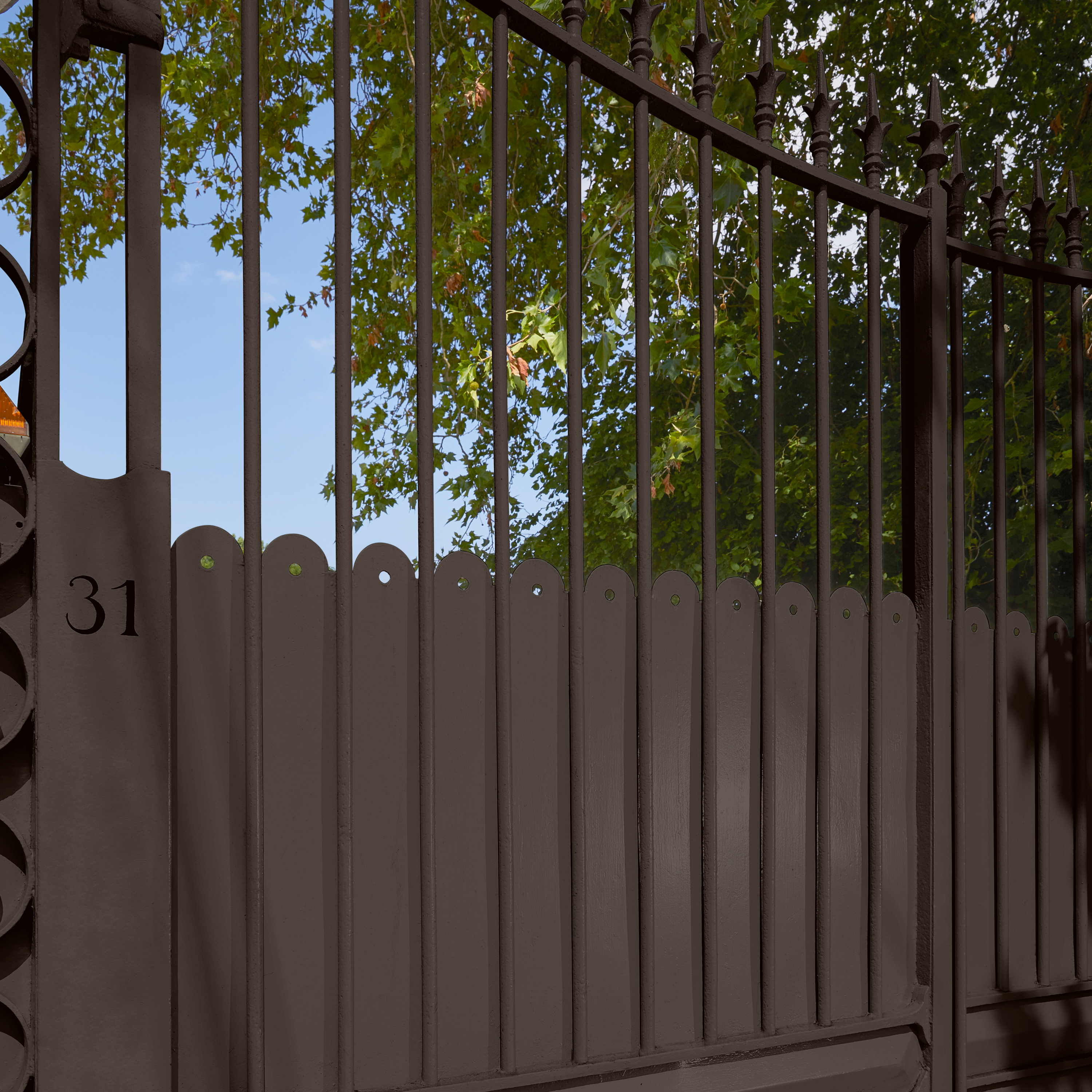 Pintura exterior color moka 1 para hierro, mobiliario de jardín LUXENS brillante 2L al disolvente aplicación directa sobre el óxido - 5