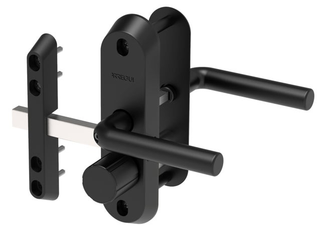 CONJUNTO MANILLA TRASTERO CON CILINDRO SEGURIDAD Y CERROJO 47MM DUPLEX
