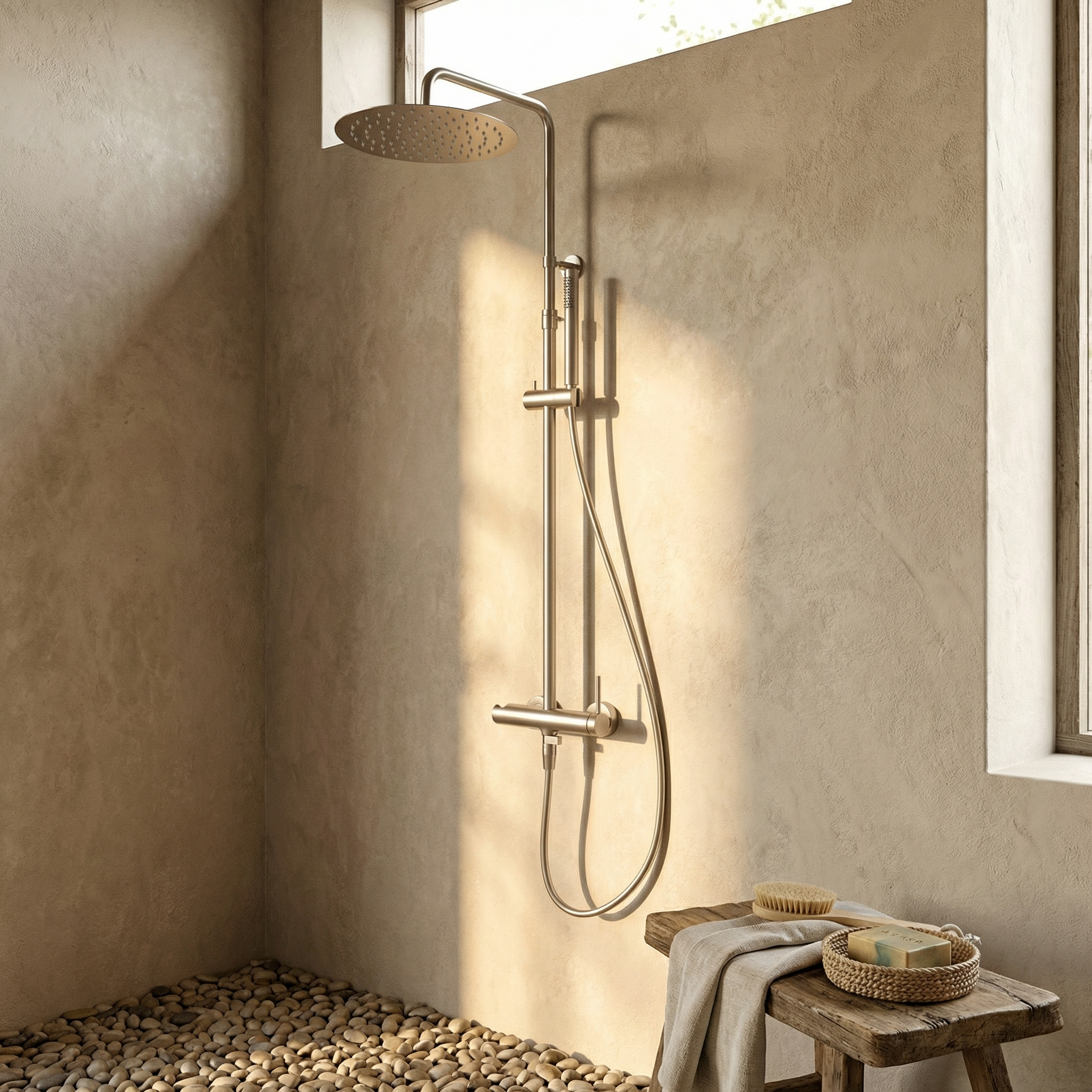 Colonne de douche mitigeur mécanique 1 jet(s) gris acier Envol 2 ESSEBAGNO - 2