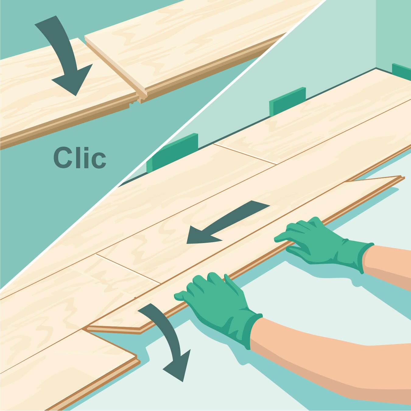 Pavimento laminato grigio, AC3 classe 31, sp. 7 mm, ARTENS Apia, 2.4936 m² - 13