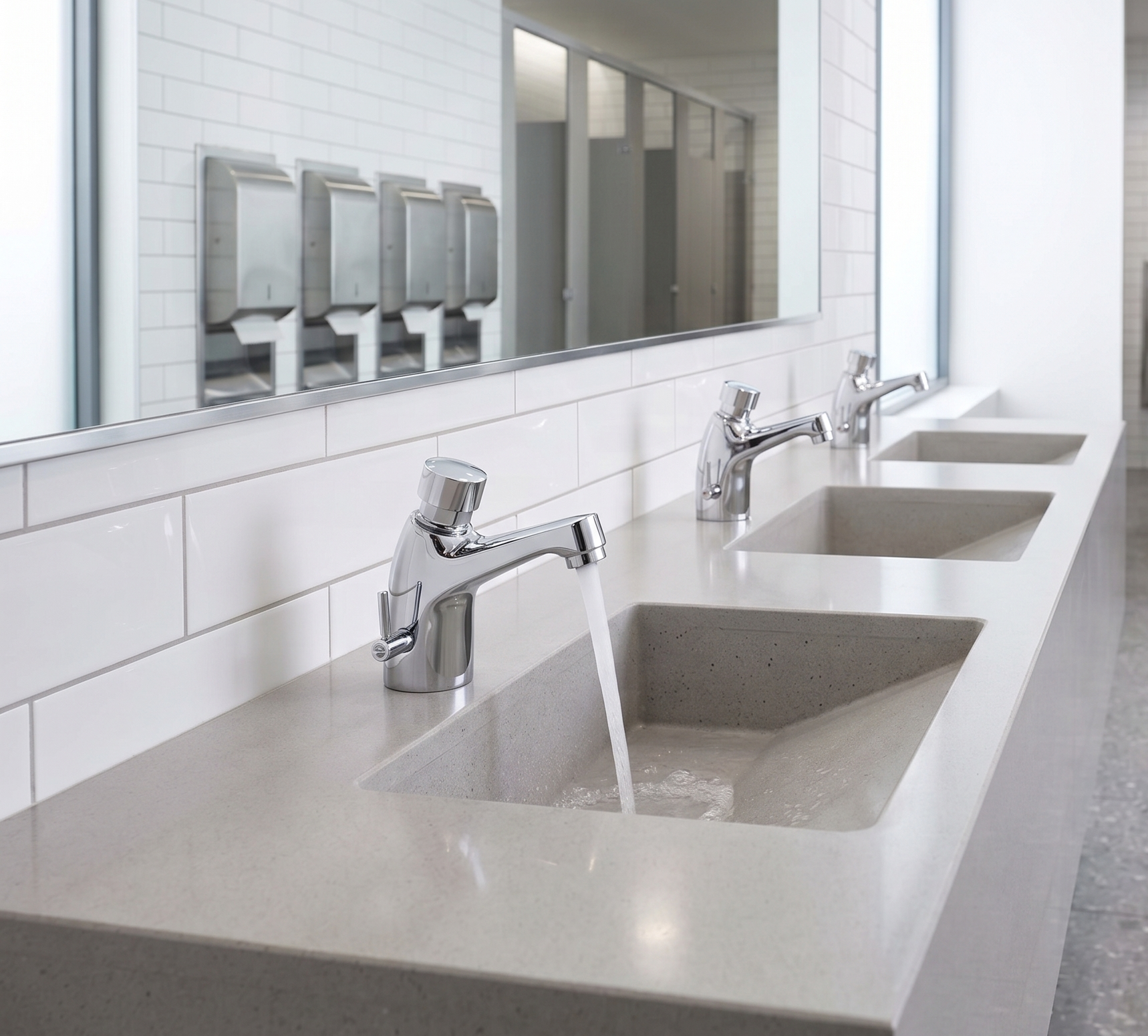 GRIFO DE LAVABO TEMPORIZADO TUKIK FRIA/CALIENTE - 2