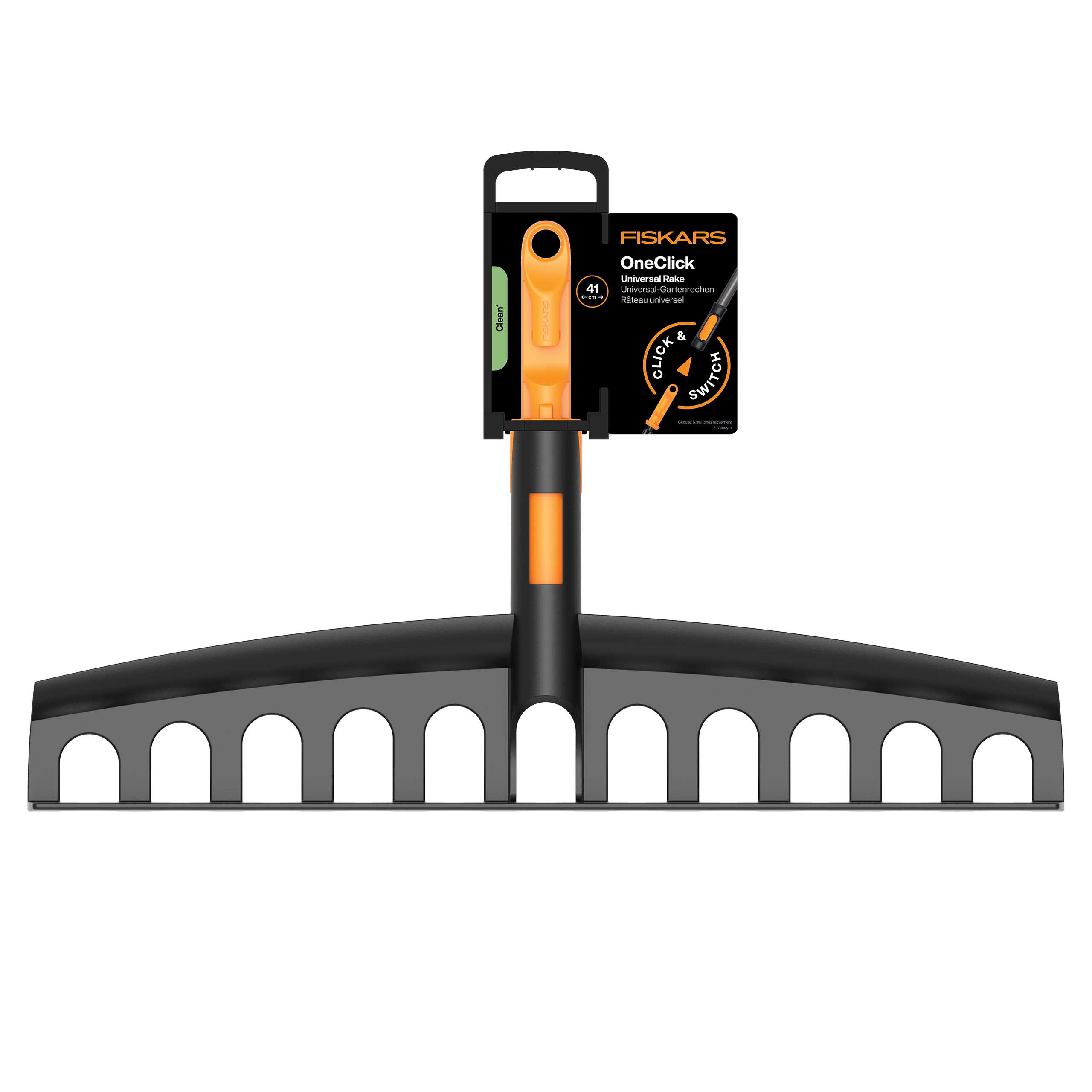 Grabie ogrodowe uniwersalne głowica OneClick Fiskars - 5