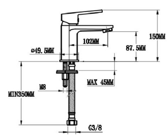 GRIFO DE LAVABO KIRKLAND C3 - 3