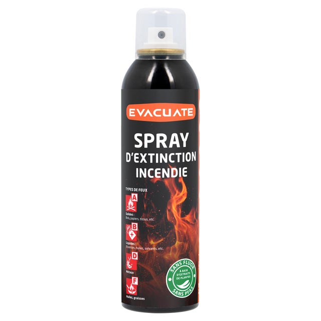 Spray d'exctinction 200 ml, EVACUATE
