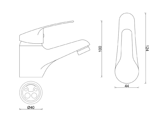 GRIFO LAVABO MONOMANDO NEREA II - 3
