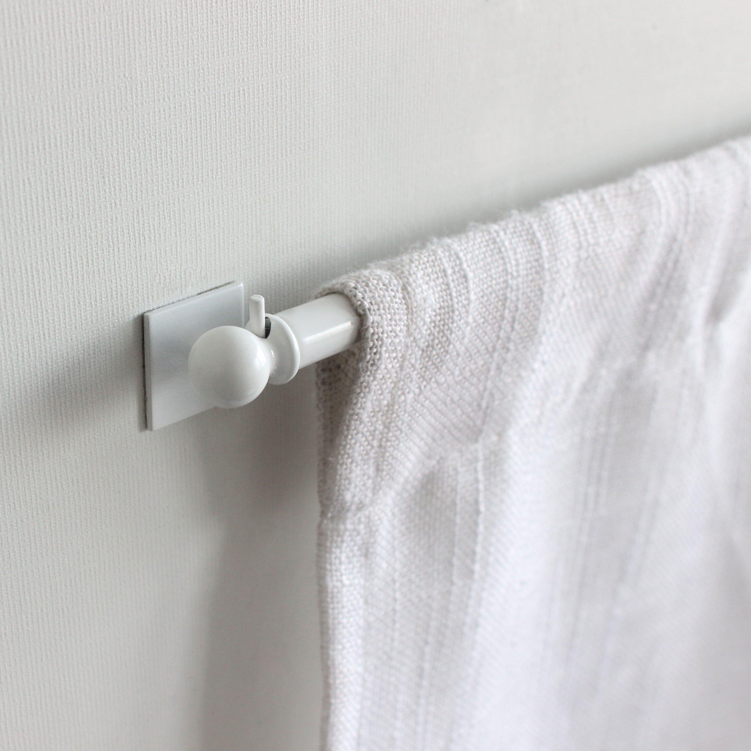 Support pour tringle à rideau Square Diam. 9mm blanc brut INSPIRE - 3