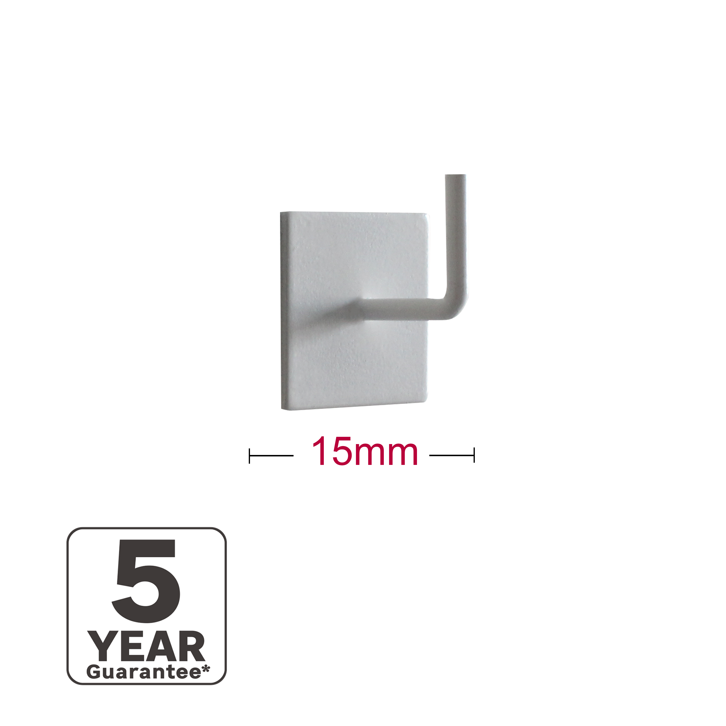 Support pour tringle à rideau Square Diam. 9mm blanc brut INSPIRE - 4