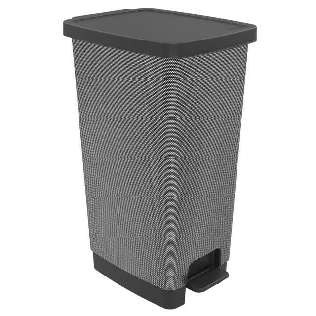 Cubo de basura de cocina con pedal Delinia Folha 40L antracita