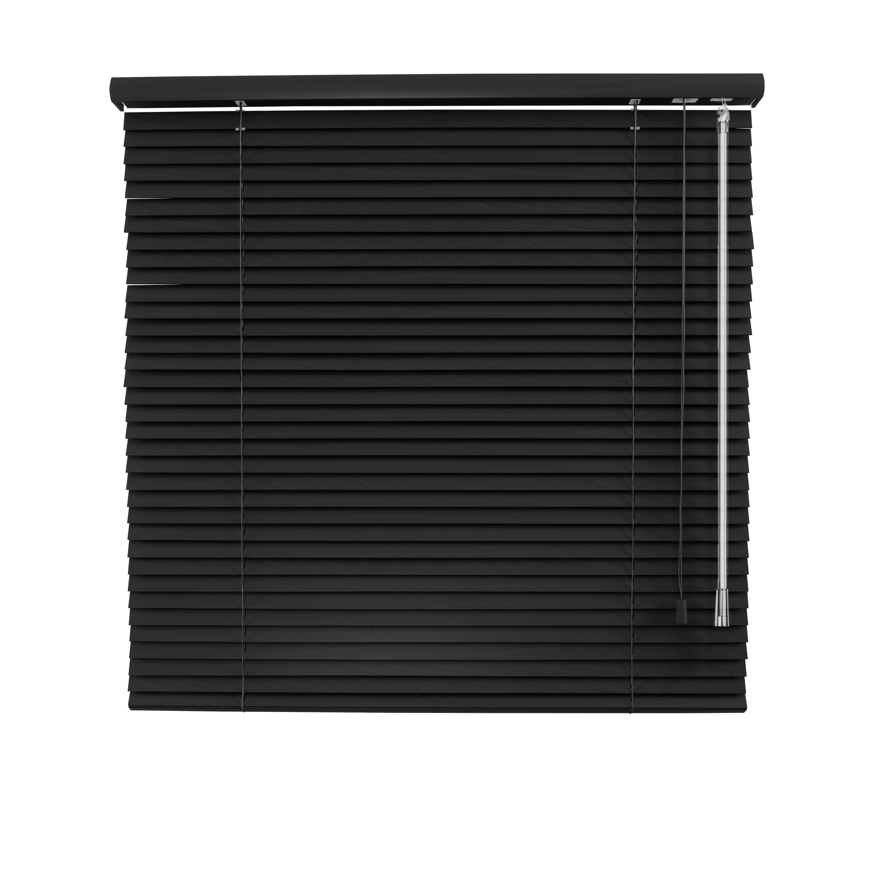 Żaluzja drewniana na wymiar szer. 40-60 wys. 40-140 cm grafit 25 mm