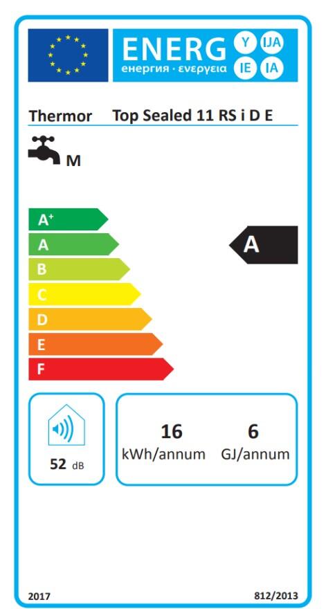 CALENTADOR GAS NATURAL ATMOSFÉRICO BAJO NOX 11L THERMOR IONO SELECT 11 - 7