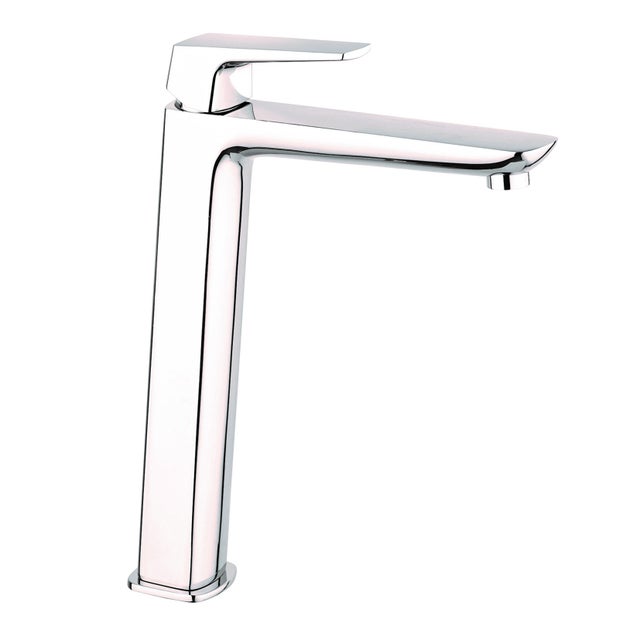 Rubinetto per lavabo getto laminare cristallino Spartaco cromato lucido MAMOLI H 30.2 cm