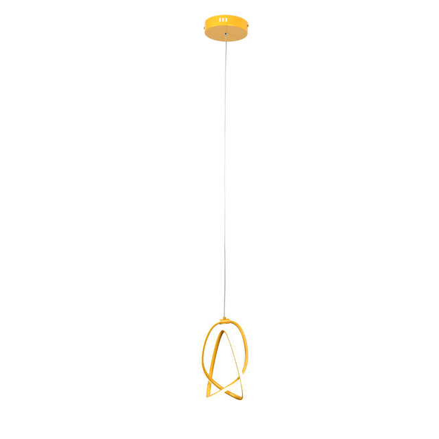 Sospensione LED Oblò giallo 13 W IP20 ø17 cm luce bianco naturale