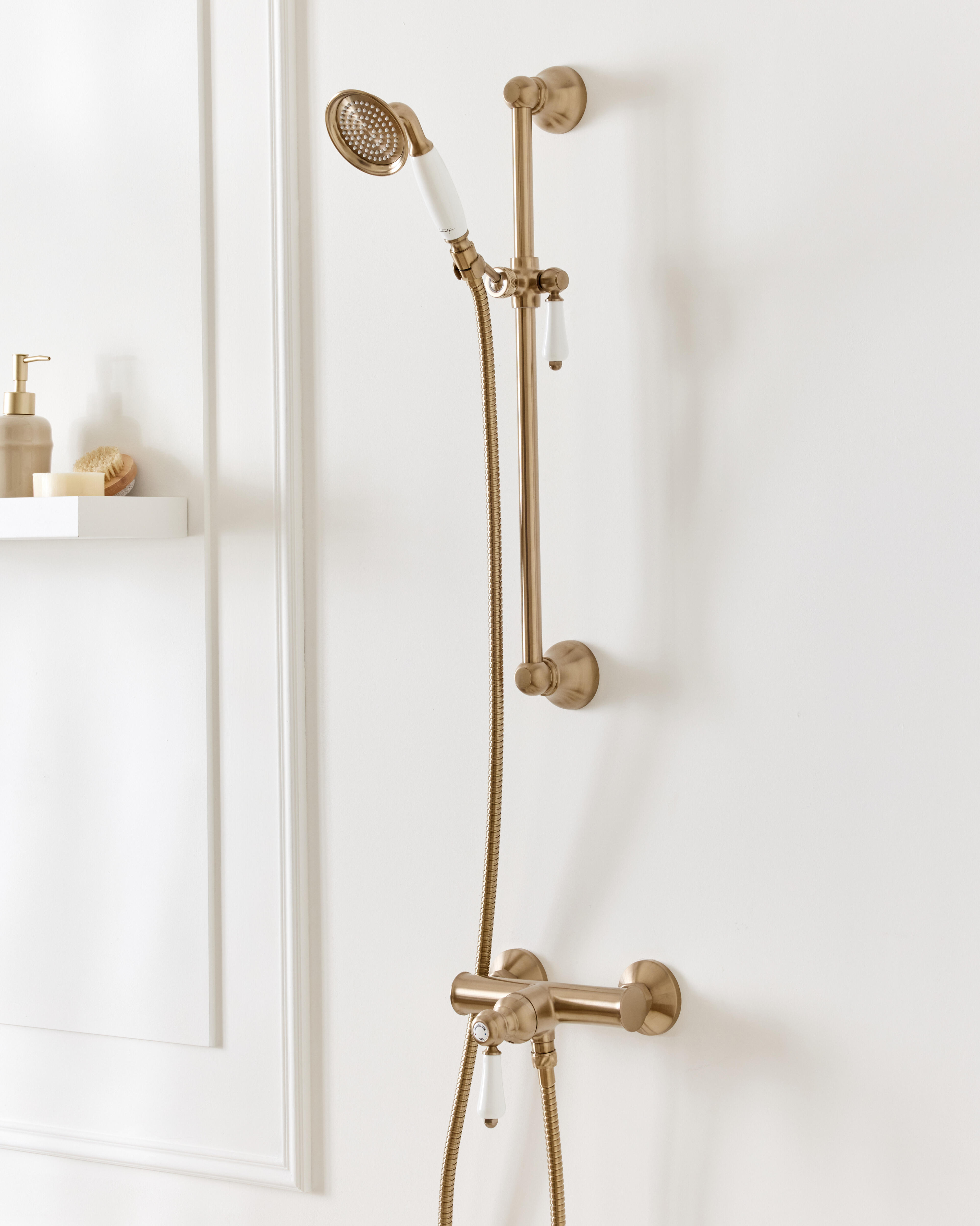 Mitigeur de douche mécanique bronze brossé, Louise, JACOB DELAFON - 3
