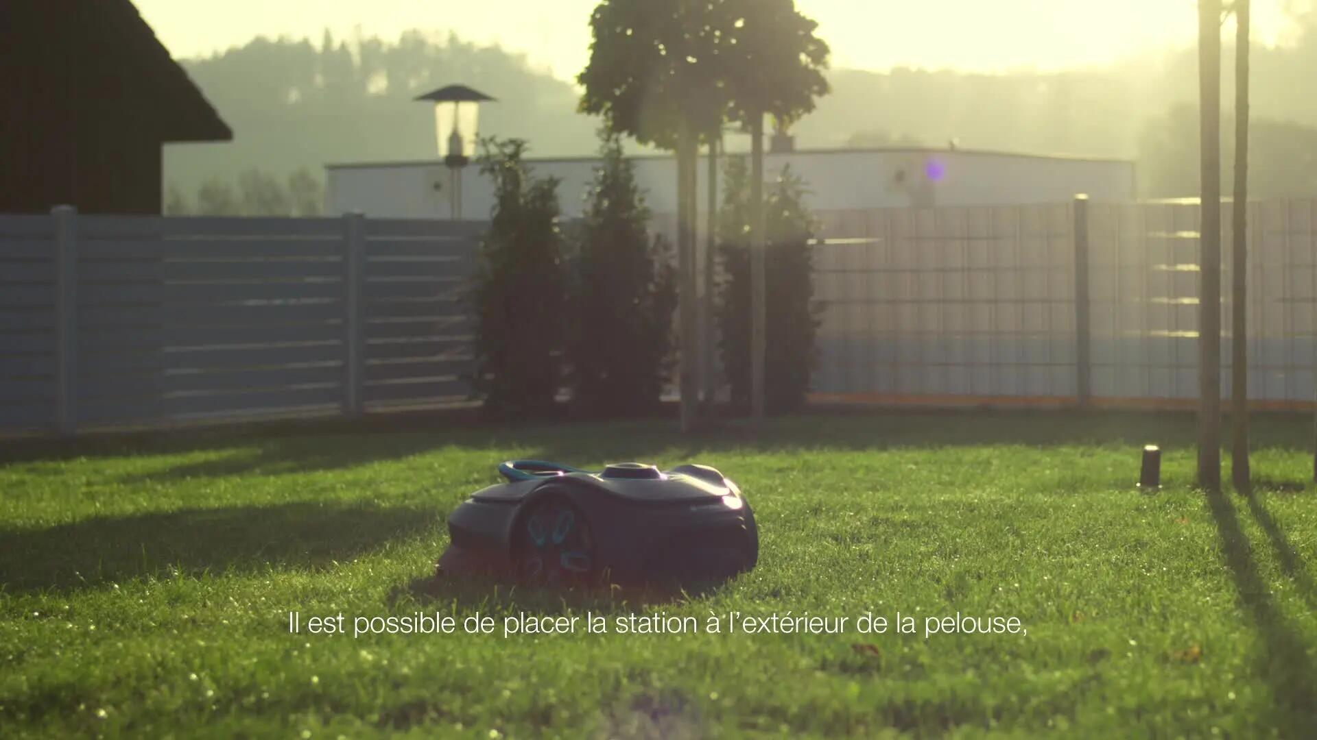 Installation tondeuse robot smart SILENO