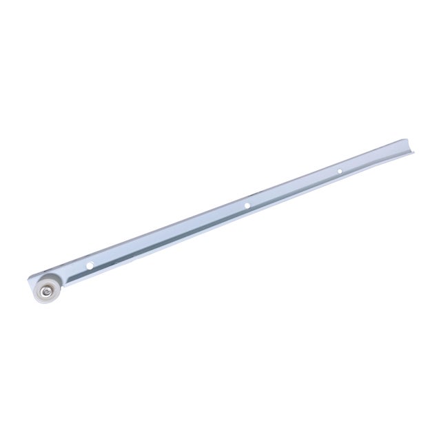 Guía para cajón con rodillos 45 cm, fijación inferior, carga 20 kg , Blanco