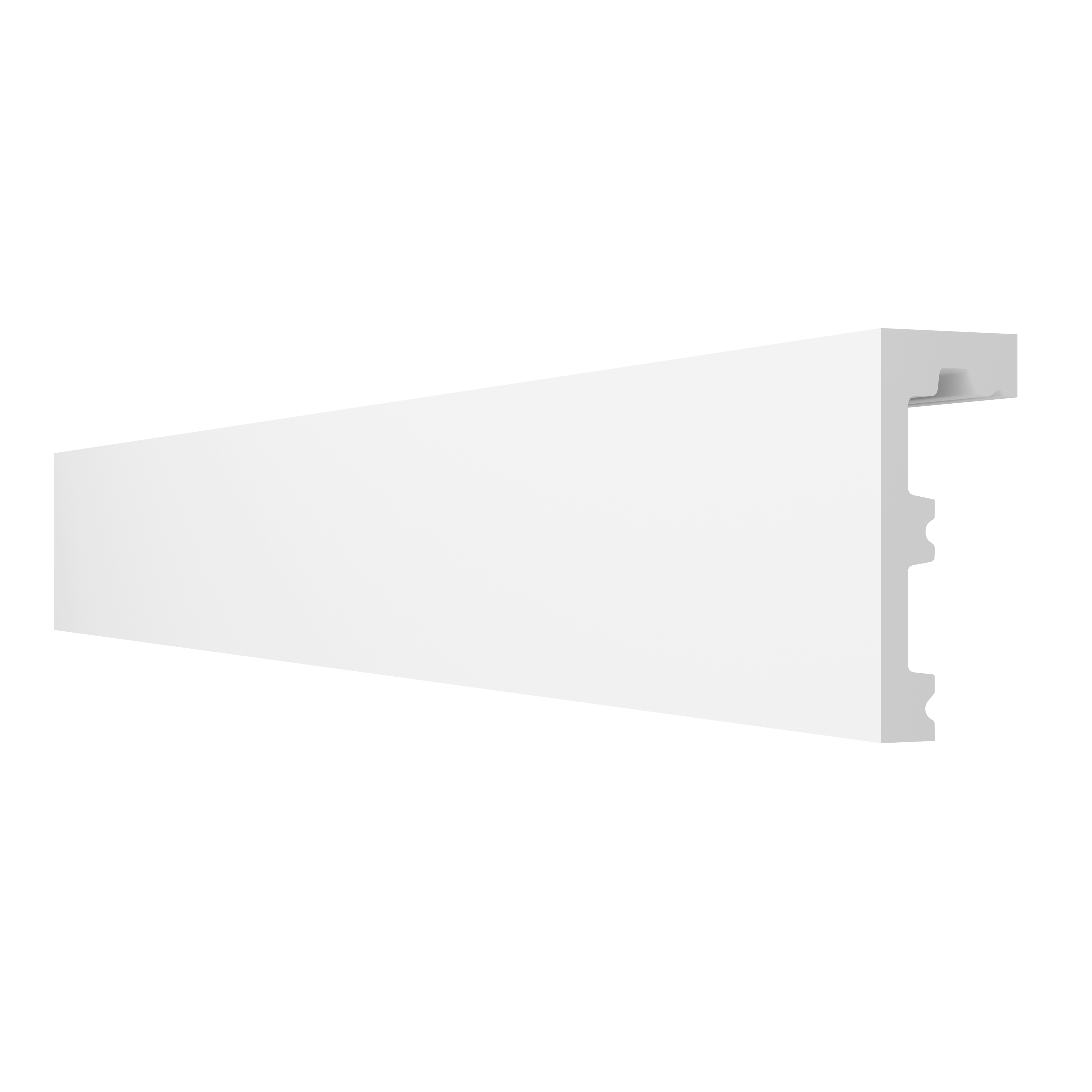 Listwa karniszowa LK-1 do LED z polimeru 10 x 200 cm DMS