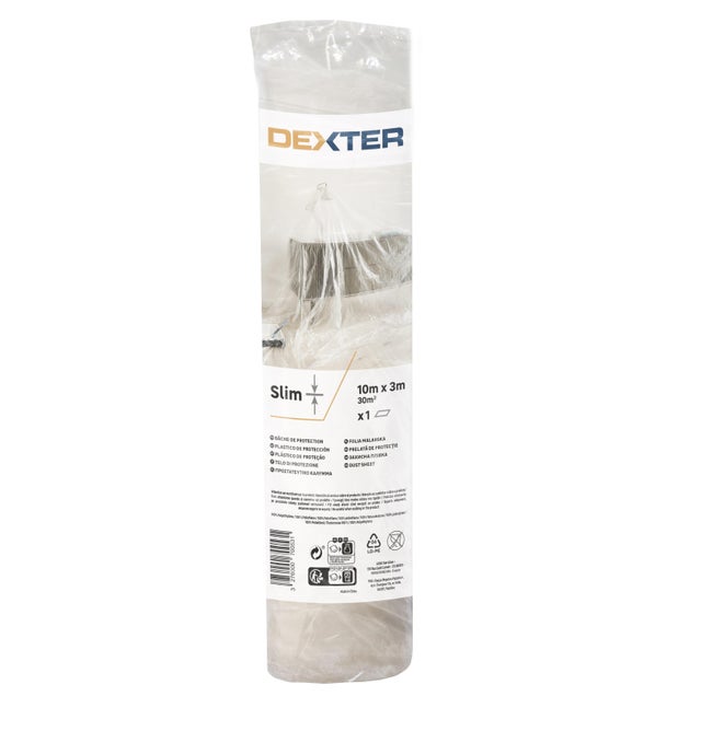 2 Rouleaux Bâche Protection Peinture - 180cm Et 300cm X 2m - Adhésif Fort, Transparent