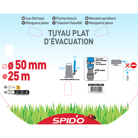 Tuyau d'évacuation nu L.25 m Diam.50 mm - 4