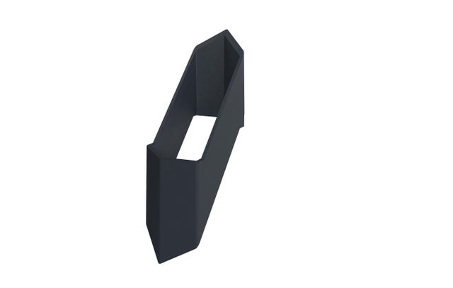 Entretoise intermédiaire PVC Clea, gris anthracite, H.8 x l.2.7 x P.4 cm