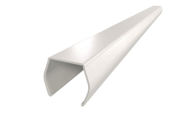 Languette pour poteau PVC à emboîter Clea, blanc, l.2.7x H.230cm