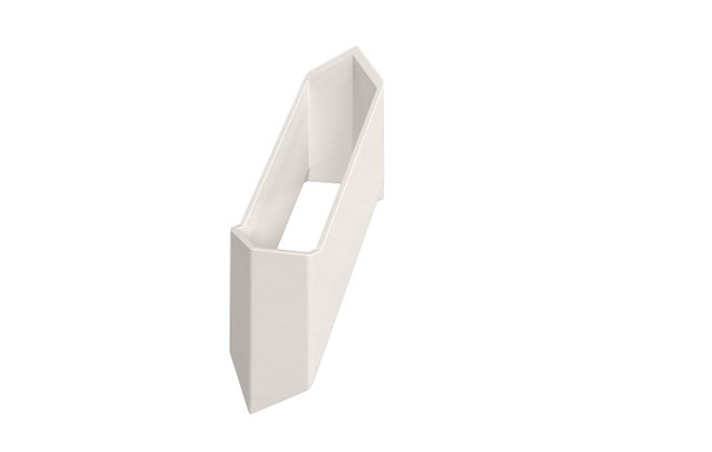 Entretoise intermédiaire PVC Clea, blanc, l.2.7 x H.3 x P.3 cm