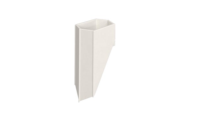 Entretoise de finition PVC Clea, blanc, l.2,7x H.5 x P.3 cm