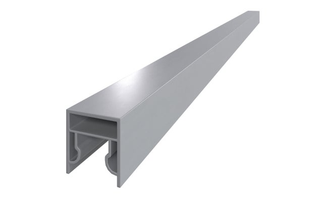 Profil de finition pour lames pleines PVC Clea gris