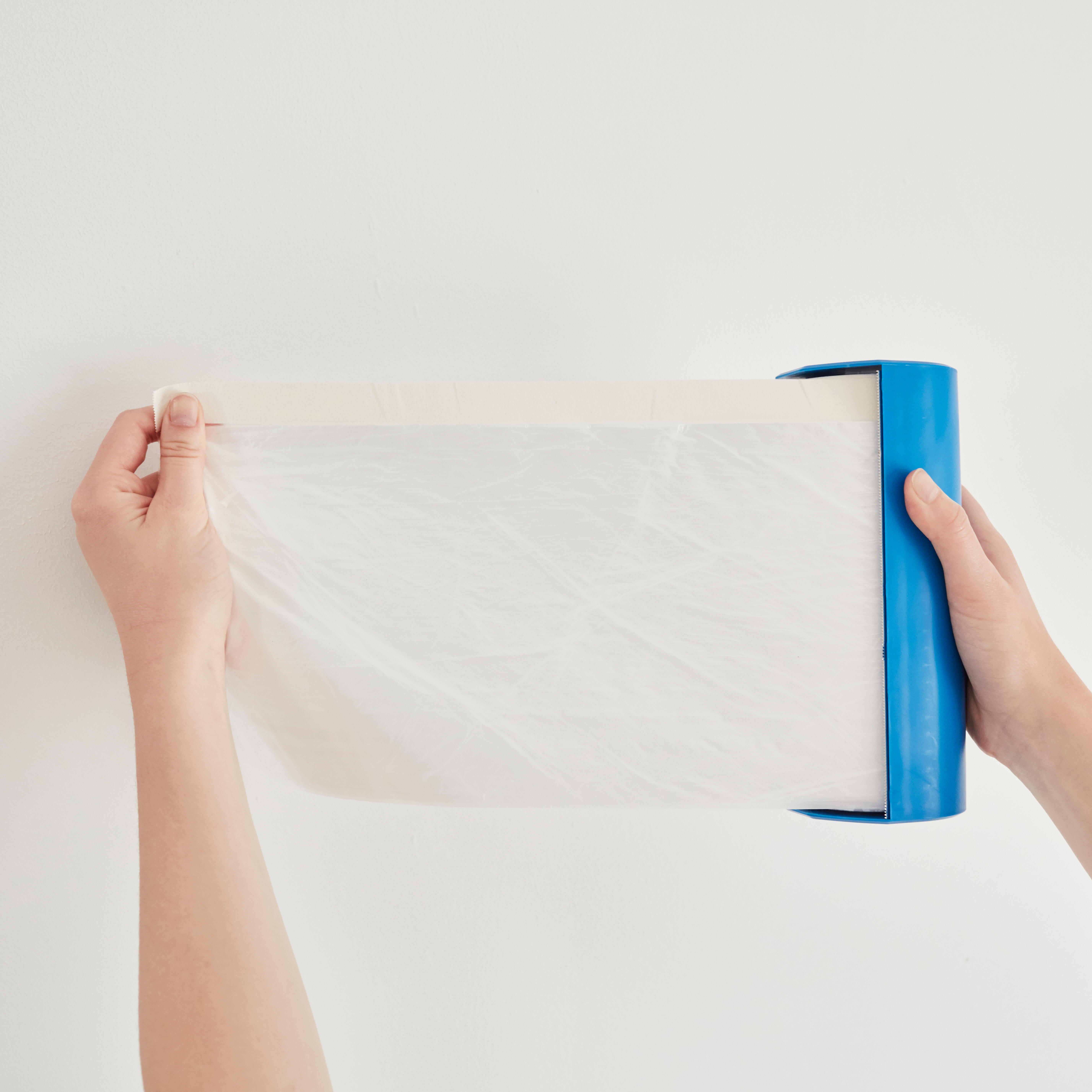 Bâche de protection avec ruban de masquage + recharge DEXTER, L.20 x l.2.7 m - 3