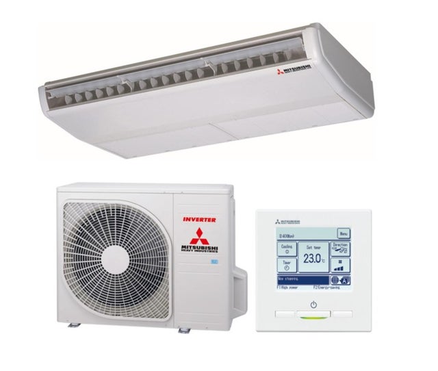 Aire acondicionado Split Techo Smart bomba de calor Mitsubishi heavy industries FDE71VHNP-W  A++/A+ 7.100 fg
