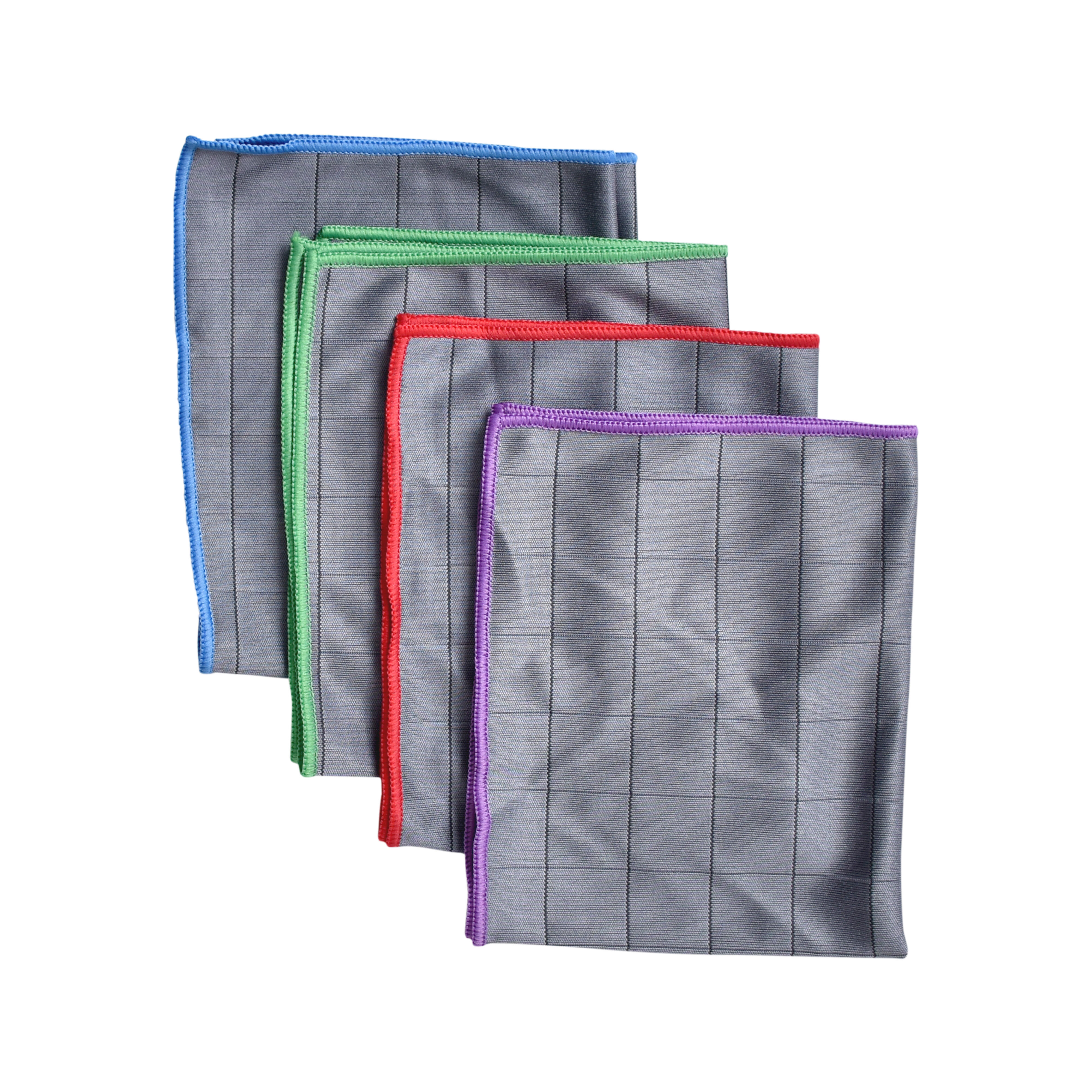 Lot de 4 chiffons microfibre carbonne - 2