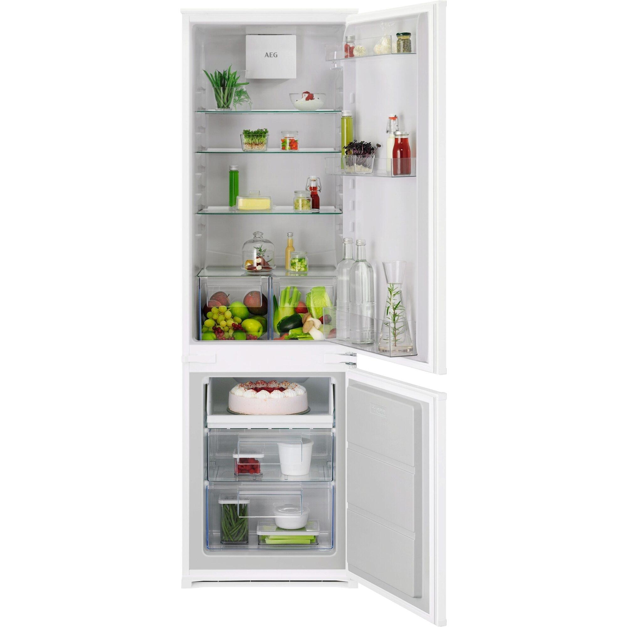 Frigorífico combi integrable AEG 177.2cm blanco clase E