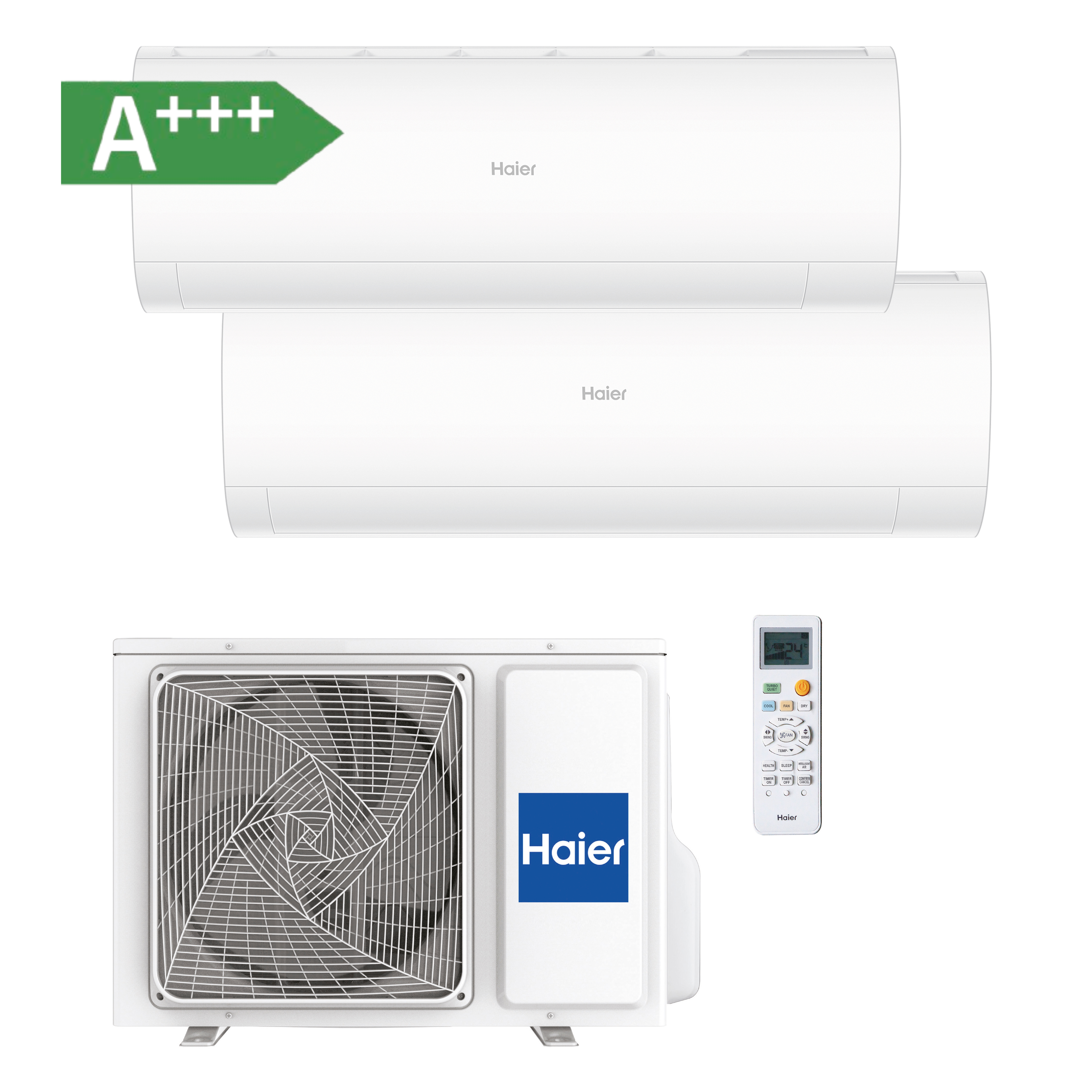 AIRE ACONDICIONADO WIFI MULTISPLIT 2X2000 FRIGORIAS HAIER PERLA PREMIUM - 2