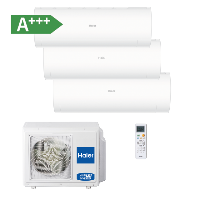 AR CONDICIONADO MULTISPLIT 2X9+12KBTU HAIER PERLA PREMIUM COM WIFI