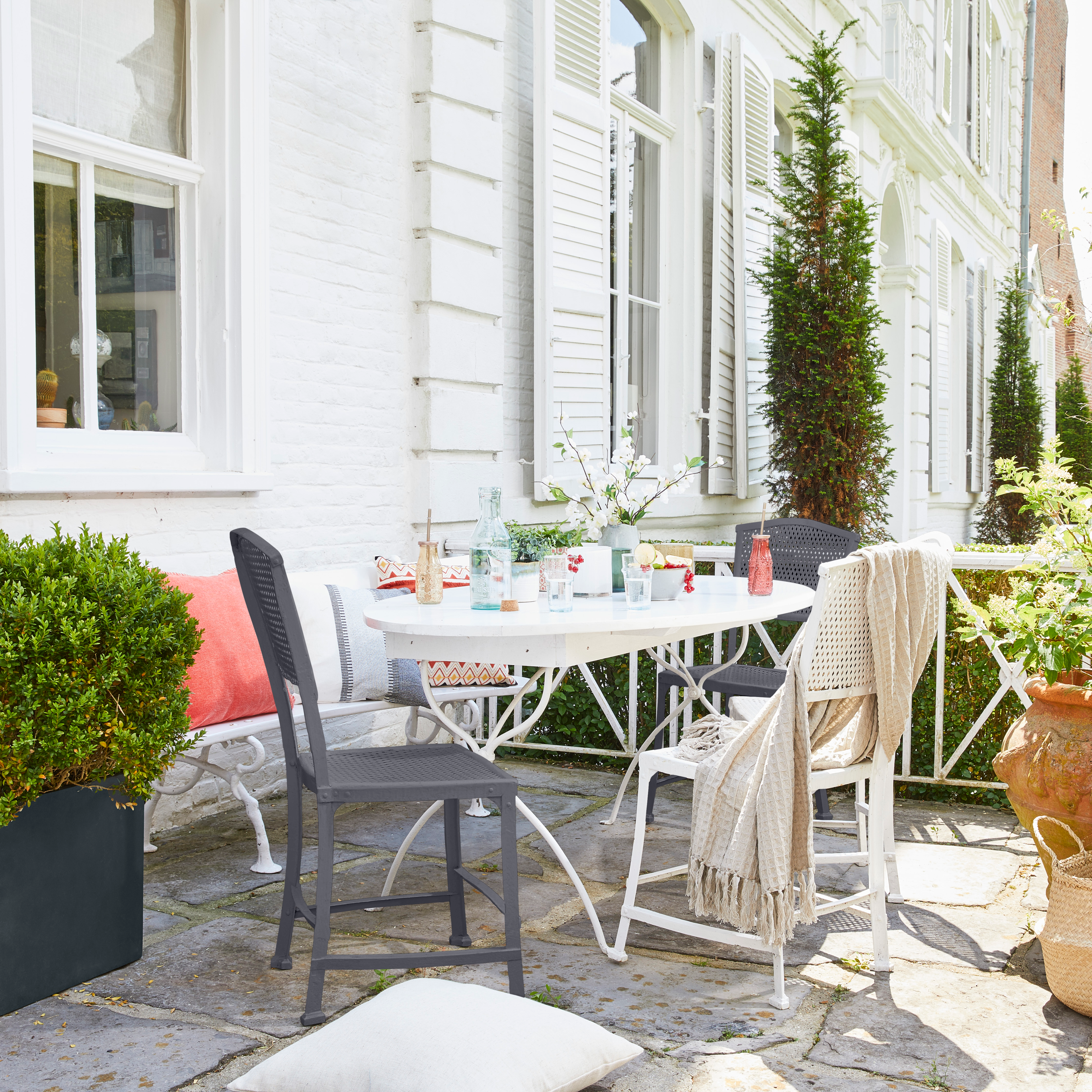 Peinture extérieure bois, acier, inox LUXENS granit 2 satiné 0.5l - 3