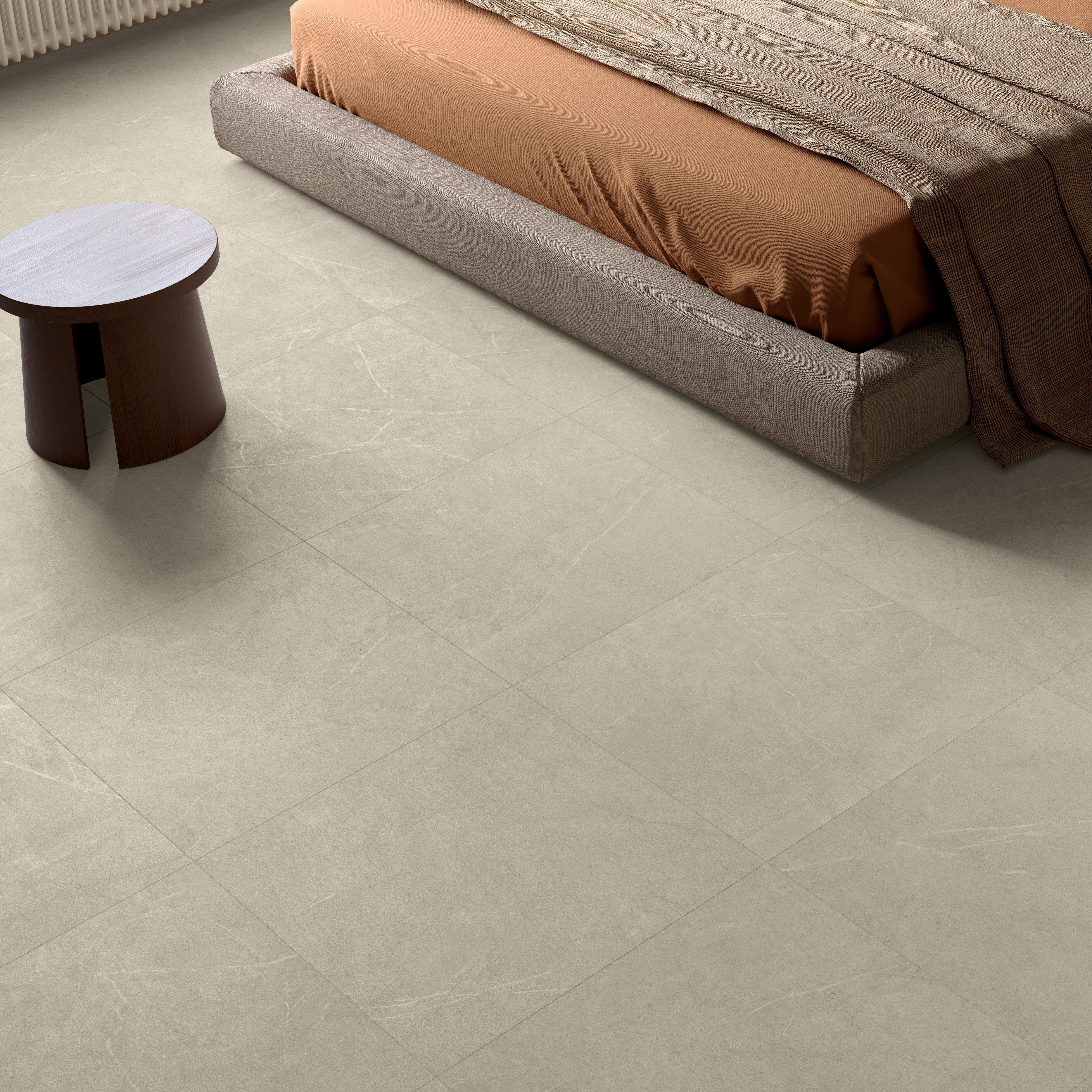 Carrelage sol/mur intérieur effet pierre ivoire Master l.60xL.60cmxEp.8.5 mm - 3
