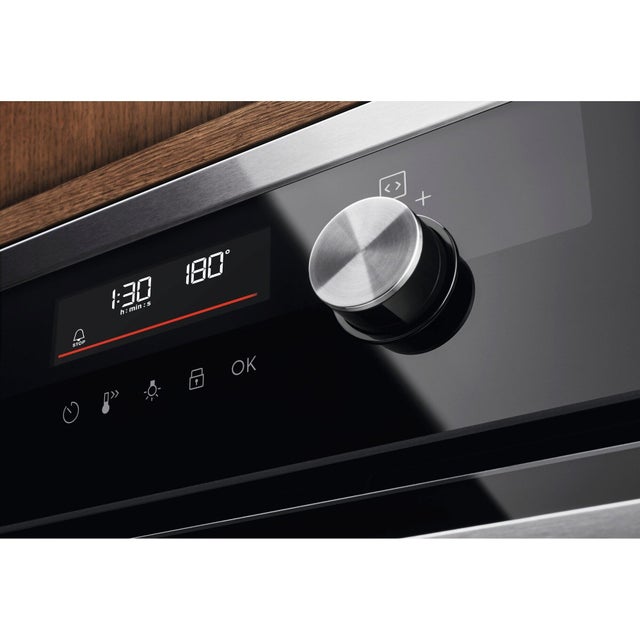 Four pyrolyse chaleur pulsée 72 Litres ELECTROLUX KOFDP46X Noir Inox