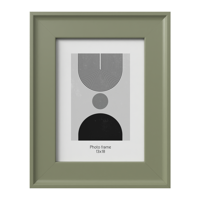 Ramka na zdjęcia Malaga 13 x 18 cm zielona MDF