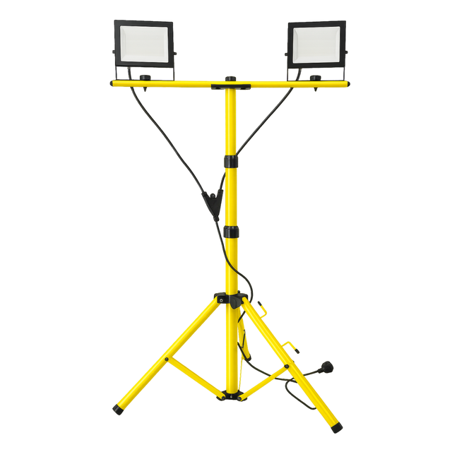 Naświetlacz na statywie VO2927 2xLED 10000 lm 100W barwa zimna 178 cm IP65 Volteno